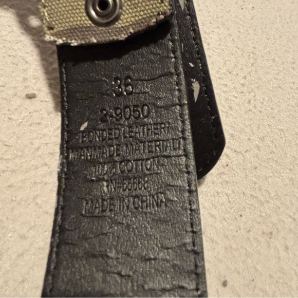 Men's Camo Canvas Faux Ammunition Studded Belt Sz 36 Gorpcore Streetwear - Picture 3 of 7